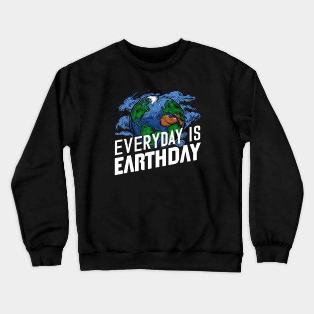 Everyday Is Earthday Crewneck Sweatshirt by LENTEE